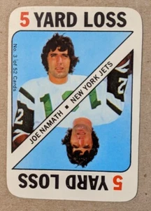 1971 TOPPS GAME INSERTS #3 JOE NAMATH  - Picture 1 of 2