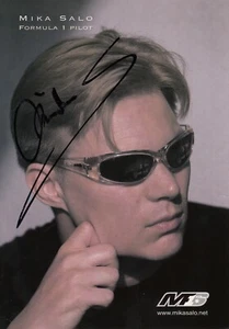SIGNED MIKA SALO NOKIA TYRRELL YAMAHA F1 GP 1995 PHOTOGRAPH FOTO AUTOGRAPH - Picture 1 of 3
