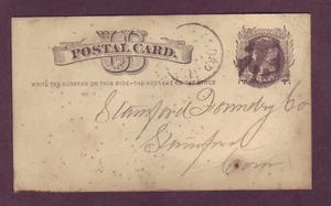 1876 YEAR DATE FANCY CANCEL - Wallingford CONNECTICUT  pc (Cole YD-92) - RARE !! - Picture 1 of 2
