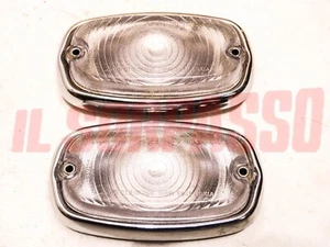 FANALINI ANTERIORI FRECCE FIAT 1300 1500 BERLINA 1100 D ORIGINALI BELLU' METALLO - Picture 1 of 3