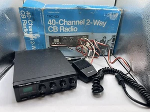 Vintage Realistic TRC-423 CB 40 Kanal 2 Wege Radio mit Mikrofon: UNGETESTET - Bild 1 von 18