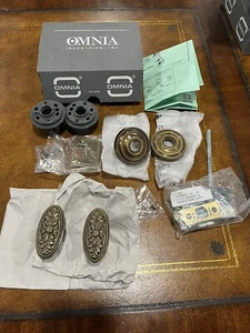 NIB Omnia Door Privacy Latch Set Knob 059/00BF PR4 SB Oil Rubbed Bronze 2-3/8 BS - Picture 1 of 12