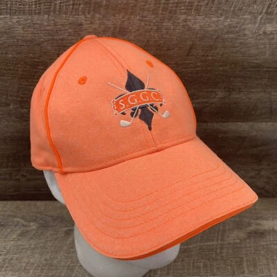 Gorra de béisbol SGGC AJUSTABLE adulto naranja bordado logotipo Foto 1 de 4