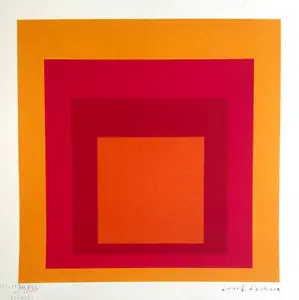 Josef Albers Lithograph 1978- (Max Bill Ernst mark rothko] - Picture 1 of 8