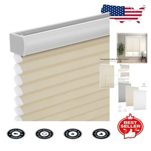 Elegant Cordless Cellular Shades - Light Filtering Honeycomb Blinds, 22"w x 50"h - Picture 1 of 11