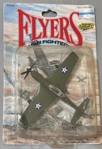 Road Champs - Flyers Segunda Guerra Mundial 'P51 Mustang Fighter' #6202 Avión Jet Combat Die-Cast - Imagen 1 de 4
