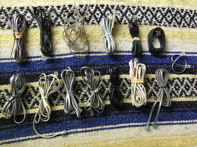 LOT X14 * VARIED SIZES * RJ11 * Cable 5 6 10 12 15ft DSL Modem Fax Phone Modular - Image 1 of 1