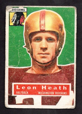 1956 Topps #25 Leon Heath SP - Poor, tape on back - Image 1 of 2