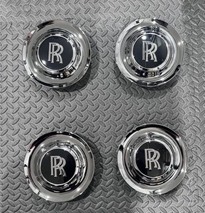 4 Pc Floating Chrome Wheel Center Caps for Rolls Royce 7.2in | ОEМ Quality - Picture 1 of 6