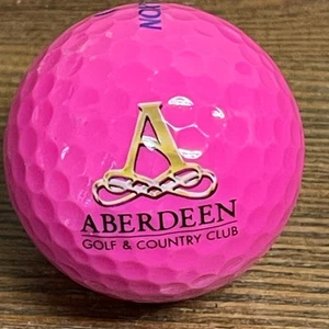 Pink Aberdeen Golf and Country Club Logo Used Golf Ball H-14-5 Srixon - Picture 1 of 8