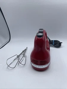 KitchenAid 5-Speed Hand Mixer - Empire Red (KHM512ER) with Beaters - Picture 1 of 10