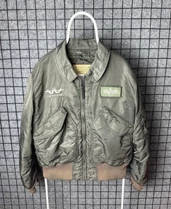 Vintage Alpha Industries MA-1 Military Jacket Size Large - Picture 1 of 16