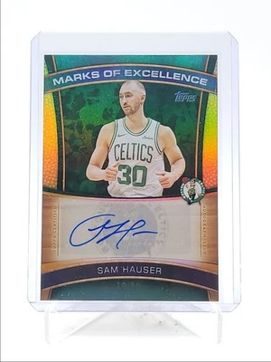 SAM HAUSER 2025-26 TOPPS MARKS OF EXCELLENCE AUTOGRAPH GOLD AUTO /50 Q4427 - Image 1 of 2