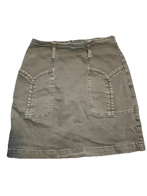 Minifalda Anthropologie Pilcro Charlie para mujer talla 0 verde línea A sin cinturón Foto 1 de 4