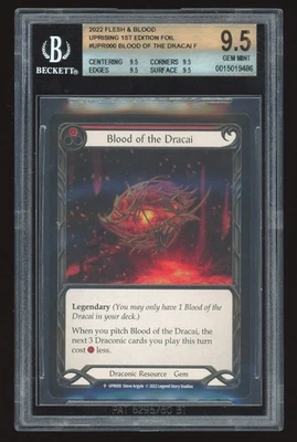 2022 FAB Uprising Blood of the Dracai Cold Foil UPR000 - BGS 9 .5 - Image 1 of 2