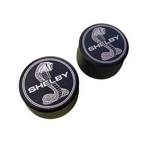 Shelby Cobra Snake Black Billet Valve Cover Breather Set - Ansen USA - Bild 1 von 5