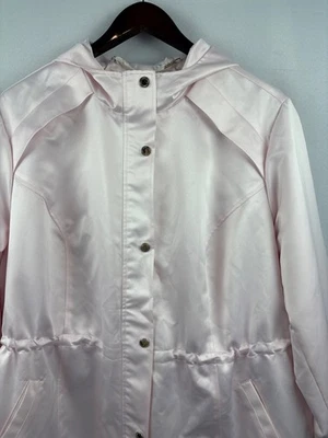 Women’s Dennis Basso 2X Soft Pink Raincoat - Image 1 of 4
