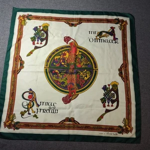 Bufanda vintage irlandesa Book of Kells arte medieval para mujer - Imagen 1 de 4
