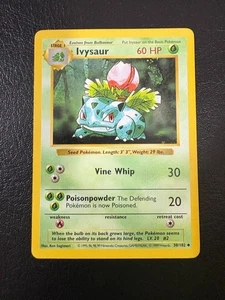 Pokemon WOTC 1999 Base Set Shadowless Ivysaur Rare Vintage Pokemon Card NM - Picture 1 of 2