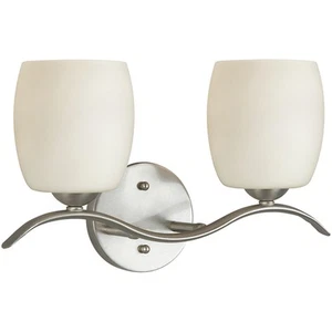 Forte Lighting 5135-02-55 Maria Bathroom Vanity Light Brushed Nickel - Picture 1 of 1