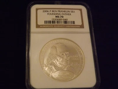 2006     $1         Franklin Founder Father        NGC   MS 70 - Image 1 of 2