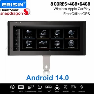 10,25" 4GB+64GB Android 14 Autoradio Für Audi Q3 Navi 8 Kern DAB+ CarPlay USB 4G - Bild 1 von 24