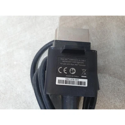 Microsoft X821376-001 RCA Composite Audio Video Cable Black for Xbox 360 Console - Image 1 of 4