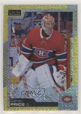 2020-21 O-Pee-Chee Platinum Yellow Traxx /249 Carey Price #9 - Image 1 of 2