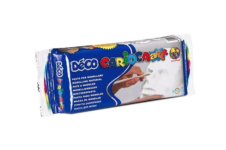 Deco' Pasta da modellare bianca 500 gr. Carioca - Immagine 1 di 1