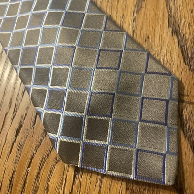 Corbata de seda John W. Nordstrom Argyle usada en excelente estado para hombre hecha en EE. UU. Foto 1 de 4