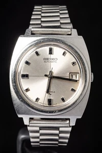 Seiko 7005-7012 Silver Dial Men's Automatic Vintage Watch -- Working - Picture 1 of 15