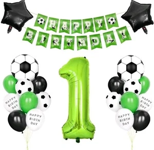 First Birthday Football Themed Party Decorations Balloons Bannners 1st Birthday - Picture 1 of 2
