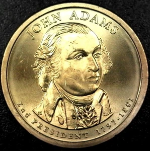 Dólar presidencial John Adams 2007-P sin circular $1 (z1184) - Imagen 1 de 2
