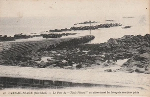 CPA CARNAC PLAGE LE PORT DE TOUL PLISSED OU ATTERRISSENT LES SINAGOTS AVEC LEUR - Picture 1 of 1