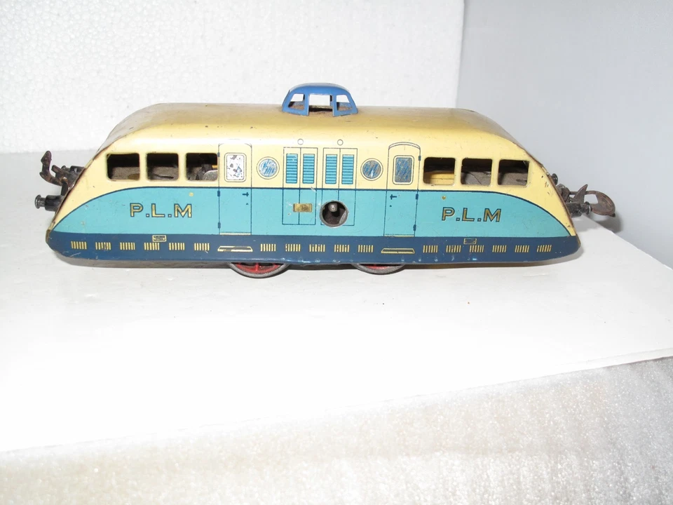 HORNBY Echelle O Autorail BUGATTI PLM Mécanique à ressort - Photo 1/4