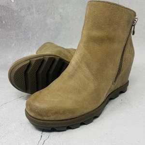 Womens Sorel Joan Of Arctic Wedge Zip II Waterproof Side Zip Winter Boots Sz 6 M - Picture 1 of 11