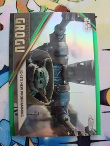 2023 Topps Chrome Star Wars IG-11s New Programming Journey of Grogu Green /99 - Picture 1 of 3