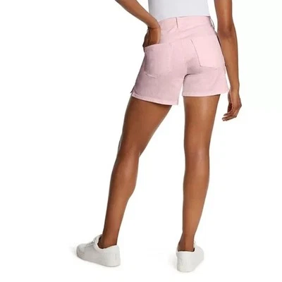 Jessica Simpson abertura lateral corta rosa tiro alto calce relajado entrepierna de 5" para mujer 8 Foto 1 de 4