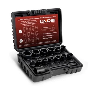 Extractor de Pernos y Tuercas Dañadas Atascadas Encastre 3/8" Quitar Pernos 15PC - Bild 1 von 9