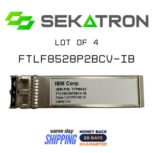📡4 Stück IBM Finisar FTLF8528P2BCV-IB 8G Fibre Channel SFP+ Transceiver⚡ - Bild 1 von 2
