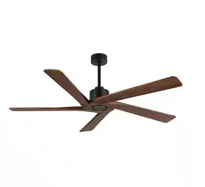 MLiAN 72 inch 5 Blades Indoor Black and Walnut Ceiling Fan without Light - Image 1 of 2