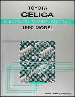 Diagrama De Cableado OEM De Toyota Celica 1990 Libro Esquemático Eléctrico - Imagen 1 de 2