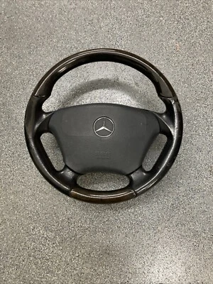GENUINO MERCEDES-BENZ W163 ML55 AMG 1998-05 CUERO NEGRO MADERA Foto 1 de 4