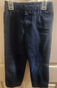 Land's End Boys Uniform Pants Size 5 Navy Blue School Dress Pants - Picture 1 of 5
