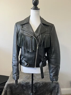 Vintage All American Rider Women’s Fringe Leather Jacket - Изображение 1 из 4