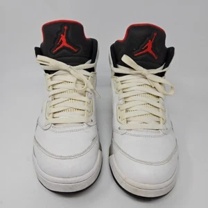 Nike Air Jordan 5 Retro White Cement 136027-104 Mens Size 10 - Picture 1 of 13