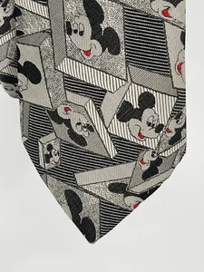 Corbata Mickey & Co By Balancine Tie Works Mickey Mouse Disney negra blanca - Imagen 1 de 12