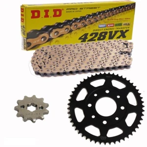 Chain Set Daelim Vj 125 Roadwin 04-06 Chain DID 428 VX G&b Gold 130 Open 14/42 - Bild 1 von 4