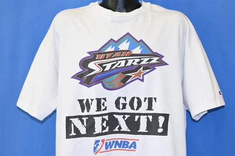 vintage 90s UTAH STARZZ WE GOT NEXT CHAMPION FINALS t-shirt WNBA BASKETBALL 2XL Cover