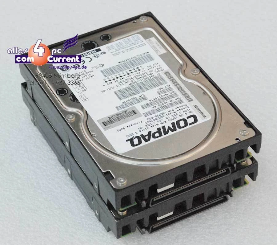 36 GB Compaq Hard Drive BD036635C5 180726-003 MAJ3364MC 80-POL SCSI 80-PIN #K364 - Image 1 of 1